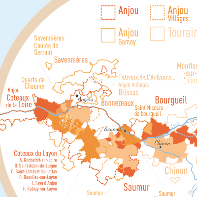 Carte Géovitis Pétillante Les Stations AOC/AOP 50x70 - Cartes des vins de  France