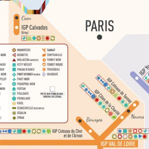 zoom carte des stations IGP cépages PARIS