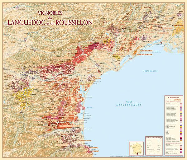 vignolbes du langudoc et du roussillon