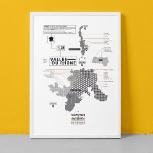 vallée du rhone, carte des vins