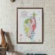 Carte particulière du vignoble Corse, carte des vins