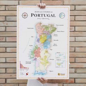 Carte des vins du Portugal 50x70