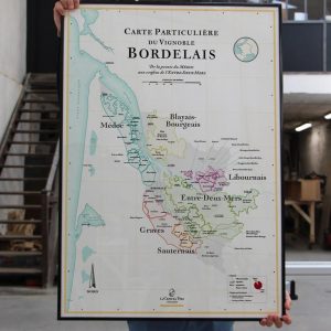 carte particulière du vignoble bordelais, carte des vins