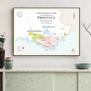 Carte du vignoble de provence, carte des vins