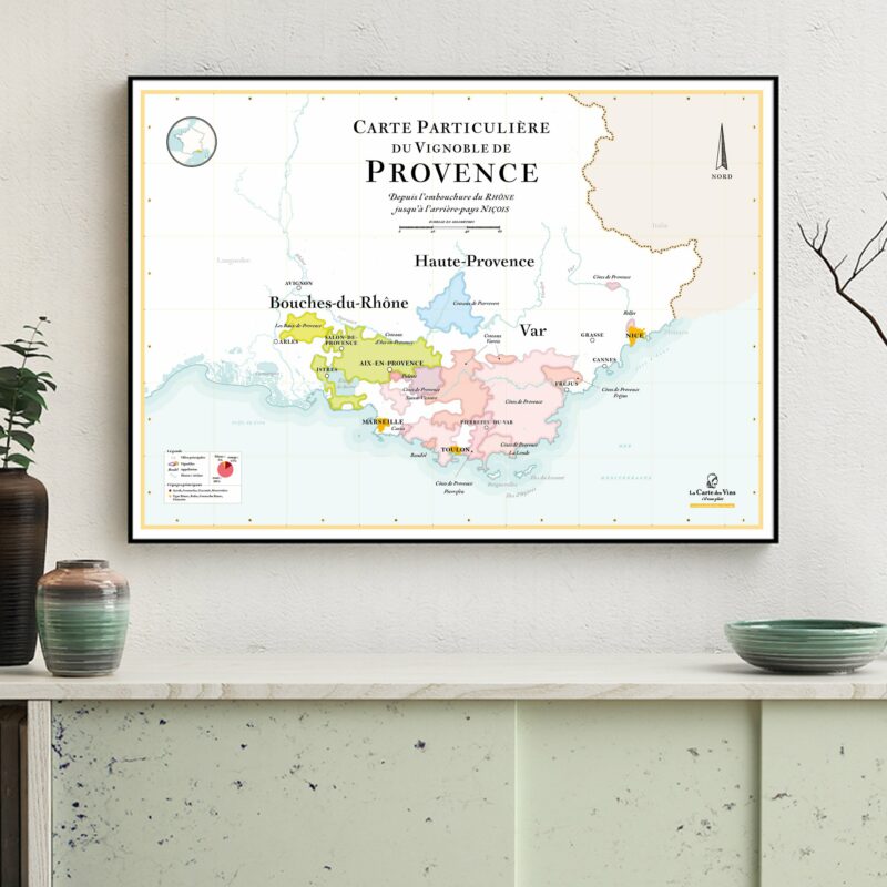 Carte des vins de Provence
