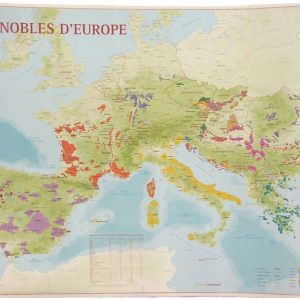 vignobles d'europe, carte des vins d'europe