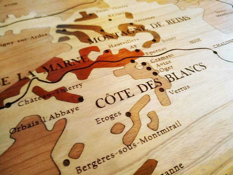 Carte des vins en bois