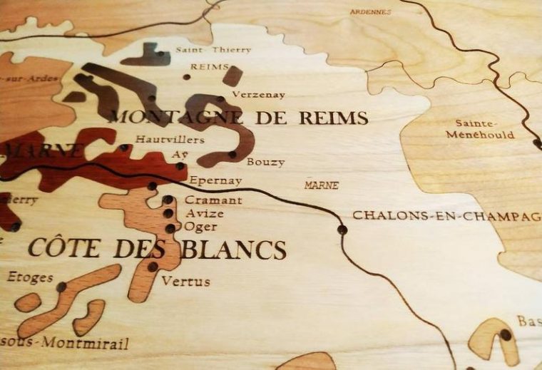 Carte Des Vins De France En Bois - Décoration Murale 3D 65x65 Cm, Régions Viticoles Et AOC - 8