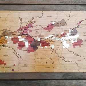 Carte des vins en bois Loire