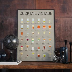 Affiche Cocktail Vintage