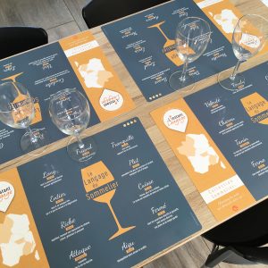 Sets de table Le Langage du Sommelier