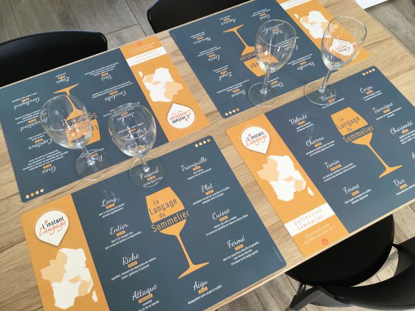 Sets de table Le Langage du Sommelier