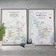 Offre Duo Carte du vignoble de France et Carte du vignoble de Bordeaux 50x70