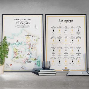 Offre Duo Cartes du vignoble de France et Cépages français