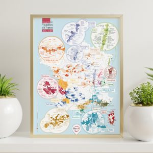 Carte des Vins de France (50 x 70 cm) : : Cuisine et Maison