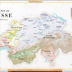 Carte Les Vins de Suisse 70x50 - La Carte des Vins SVP