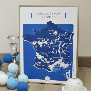 Carte France Vins GEOVITIS DECOUVERTE Conquérante 30x40