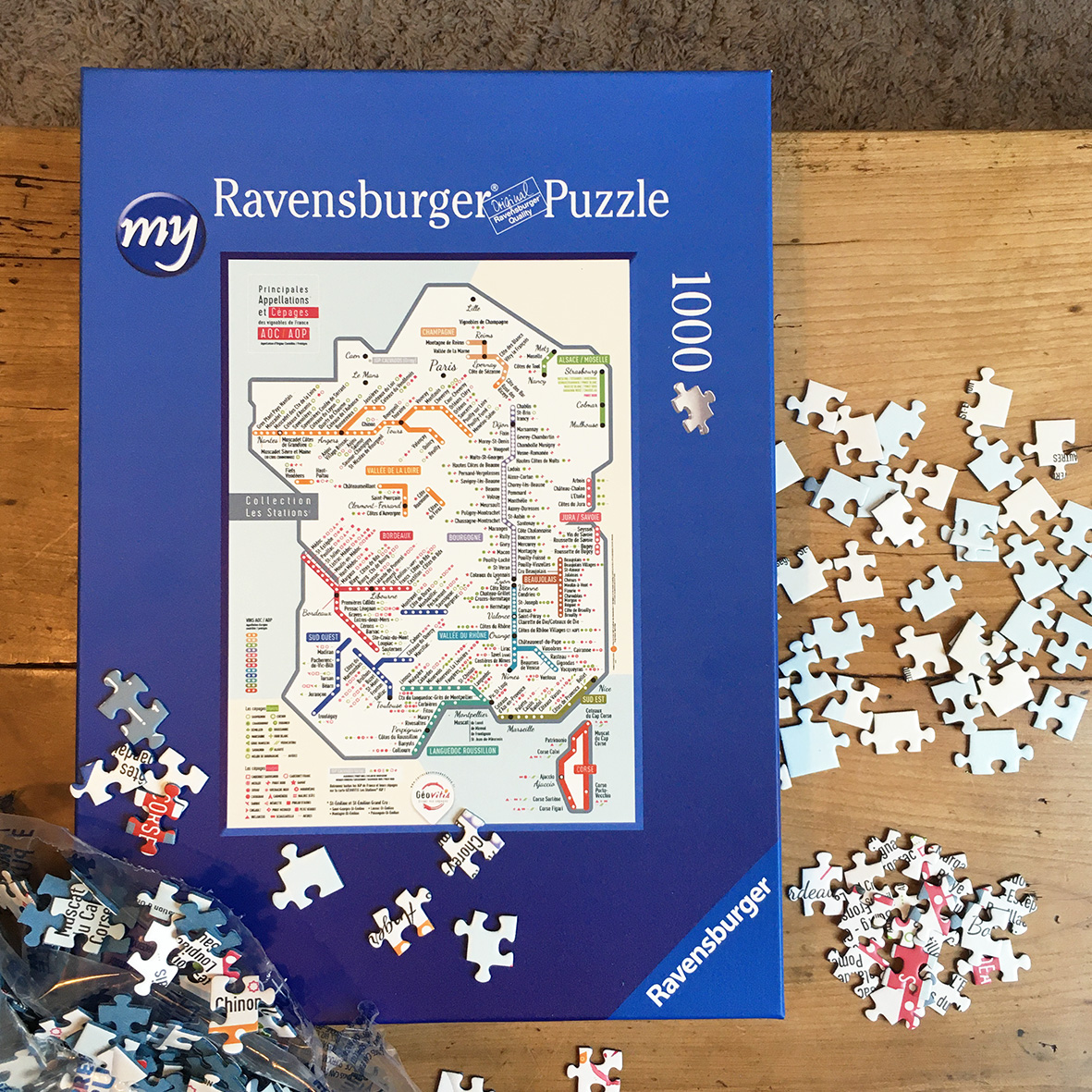 Puzzle 50 pièces carte du monde