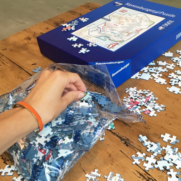 Puzzle Carte des vins de France "Les Stations" Cépages - Géovitis - AOC/AOP 1000 pièces