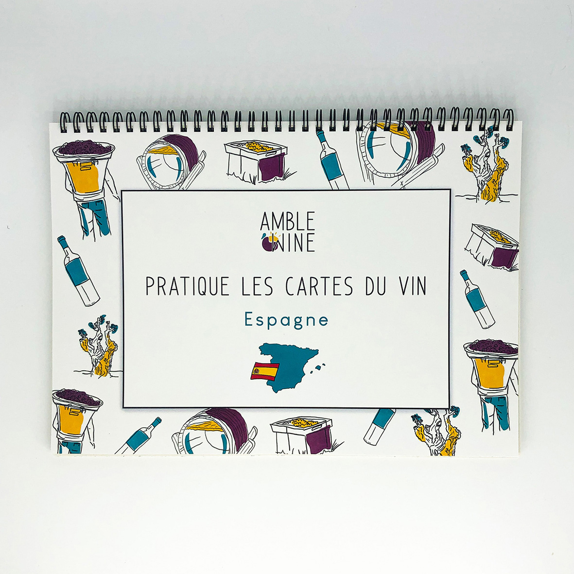 Book Pratique Le Vin Cahier Cartes des vins ESPAGNE