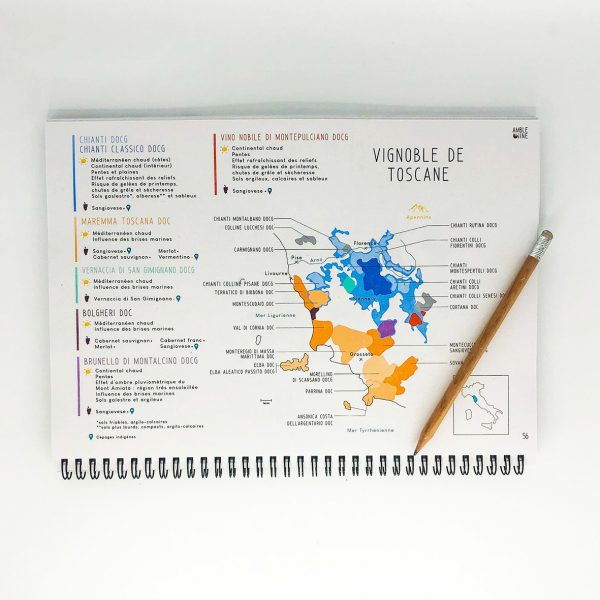 Book Pratique Le Vin Cahier Cartes des vins ITALIE