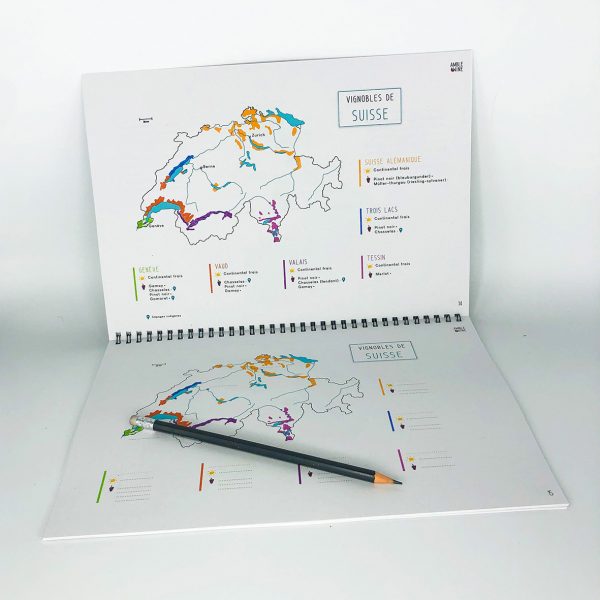 Book Pratique Le Vin Cahier Cartes des vins SUISSE