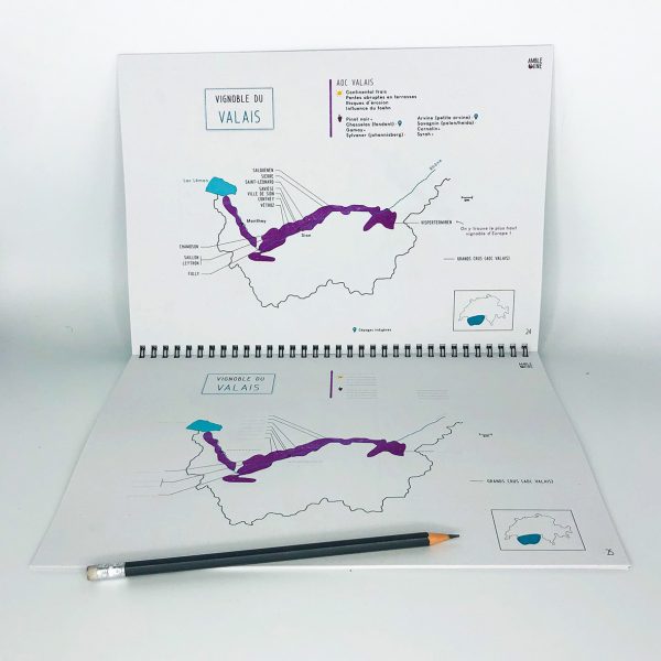 Book Pratique Le Vin Cahier Cartes des vins SUISSE