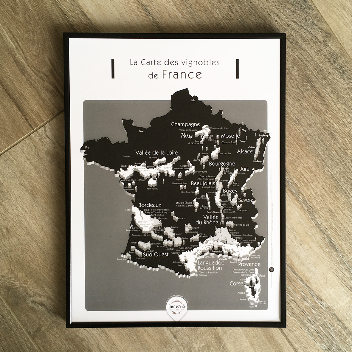 La carte des vins de France