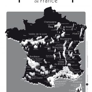 Carte France Vins GEOVITIS DECOUVERTE Séduisante 30x40