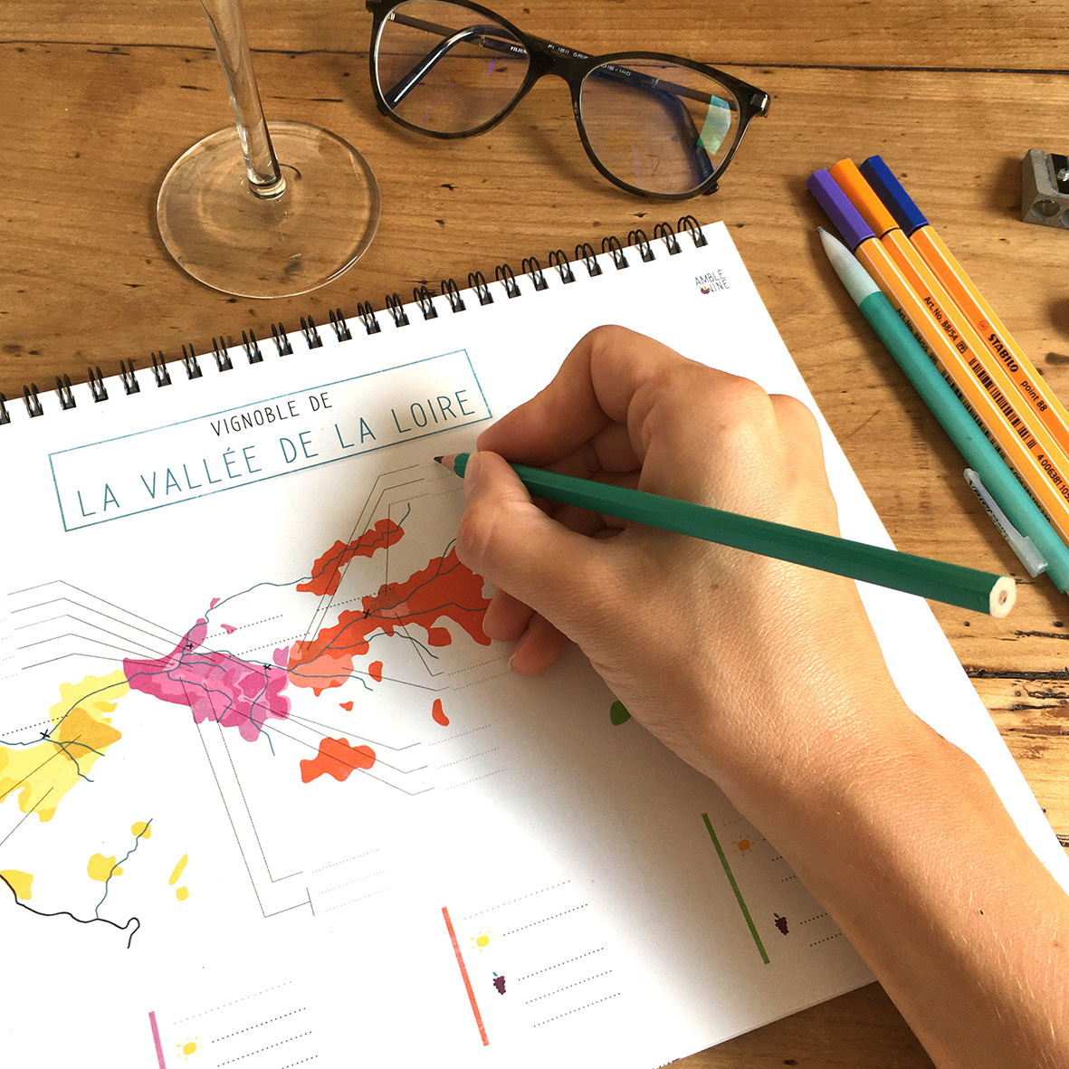 Book Pratique Le Vin Cahier Cartes des vins FRANCE