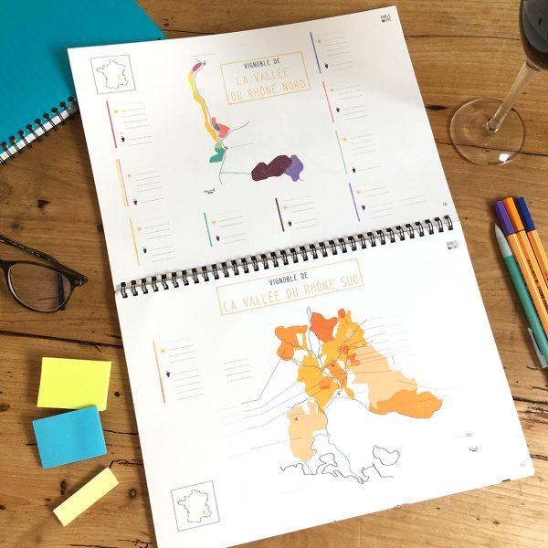 Book Pratique Le Vin Cahier Cartes des vins FRANCE