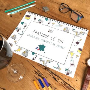 Book Pratique Le Vin Cahier Cartes des vins FRANCE