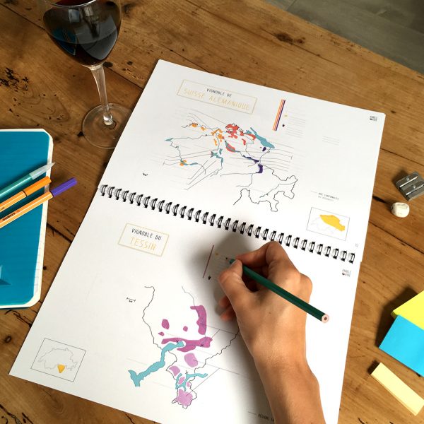 Book Pratique Le Vin Cahier Cartes des vins SUISSE