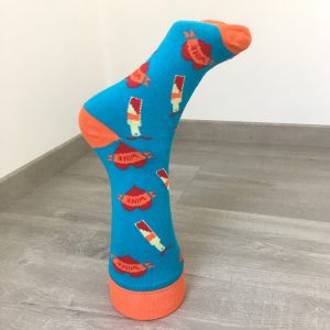 Chaussette Sommelier Socks - Bleu et Orange