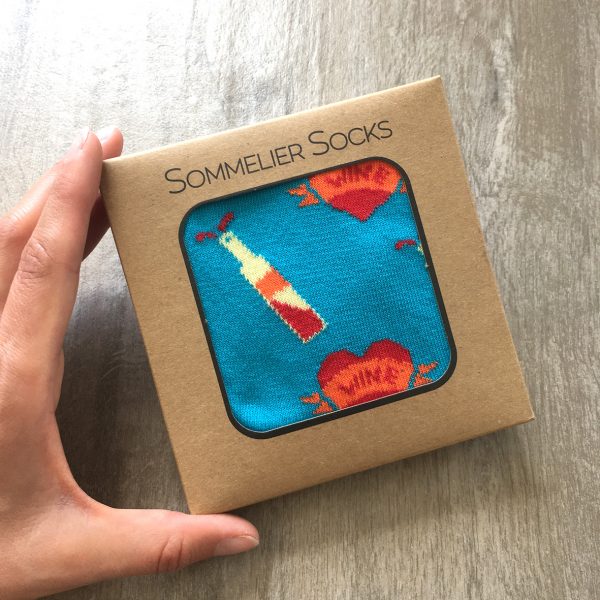 Paire de chaussettes Sommelier Socks - Bleues et Oranges
