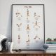 Affiche Poster Vin et Yoga Femme 50x70