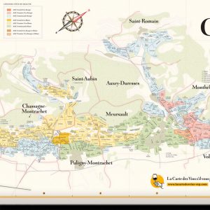 Les Climats de Bourgogne - 2 affiches sur les vins bourguignons - Côte de Nuits et Côte de Beaune