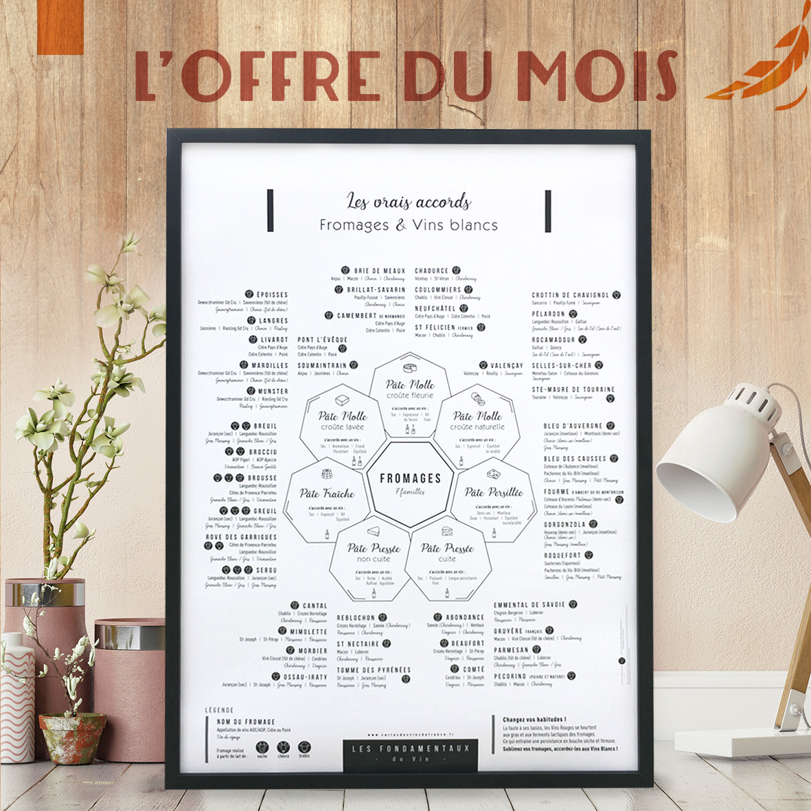 Offre du Mois Affiche Les Fondamentaux du Vin 50x70