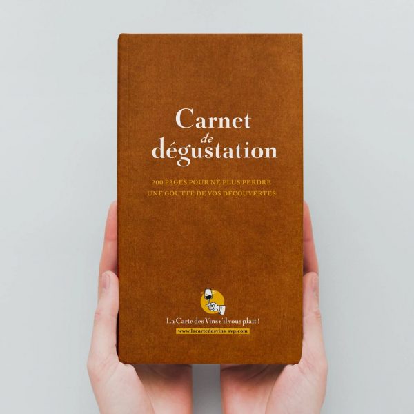 Carnet de dégustation de vins 200 pages - marron
