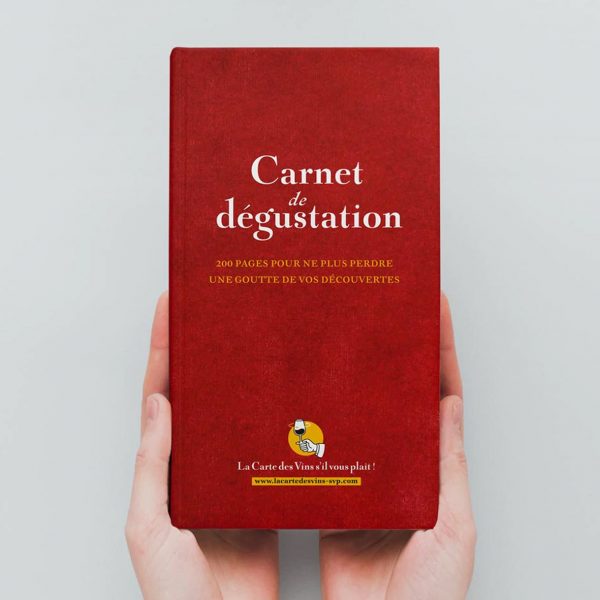 Carnet de dégustation de vins 200 pages - rouge