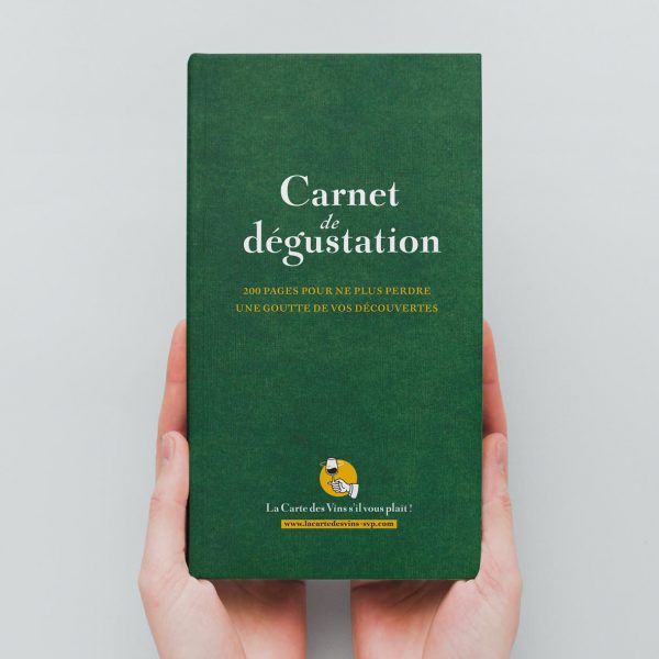 Carnet de dégustation de vins 200 pages - vert