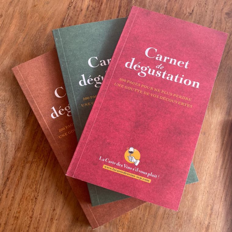 Carnet de dégustation de vins 200 pages - mmaron, vert et rouge