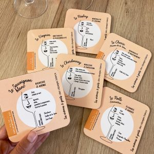 Sous-verres Arômes Vin Cépages Blancs