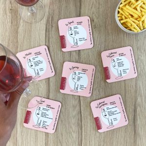 Sous-verres Arômes et Goûts Vin Cépages Rouges