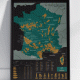 Carte des vins de France à gratter 50x70