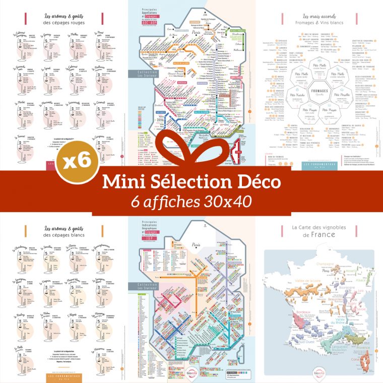 Mini Sélection Déco 30x40 x6 affiches