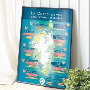 Carte de Corse, les vins corses, les cépages corses, et les cépages insulaires