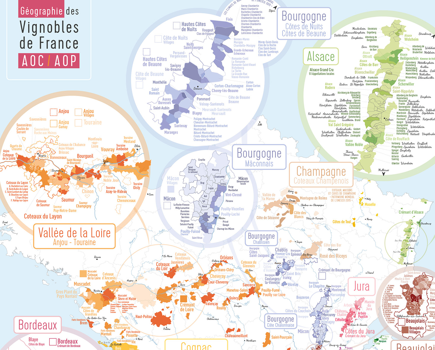 Carte des Vins à gratter Edition n°2 La Frances des vins 50 x 70 cm